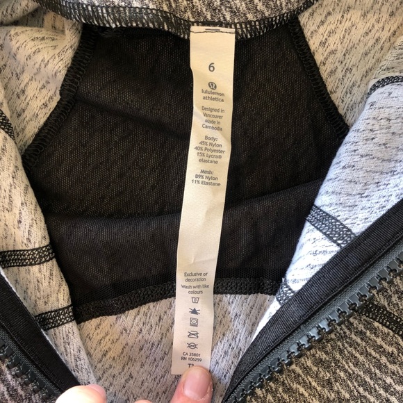 LULULEMON DEFINE JACKET HEATHERED BLACK SIZE 6 (AU 10) - Picture 5 of 12